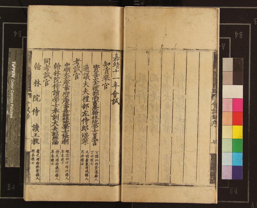 《嘉靖十一年會試錄一卷》作者：(明嘉靖)  刻本  PDF下载-汉笺公版书