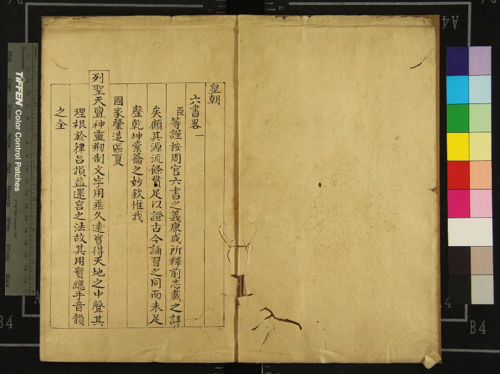 《皇朝六書略三卷》作者：(清)清佚名輯  抄本  PDF下载-汉笺公版书